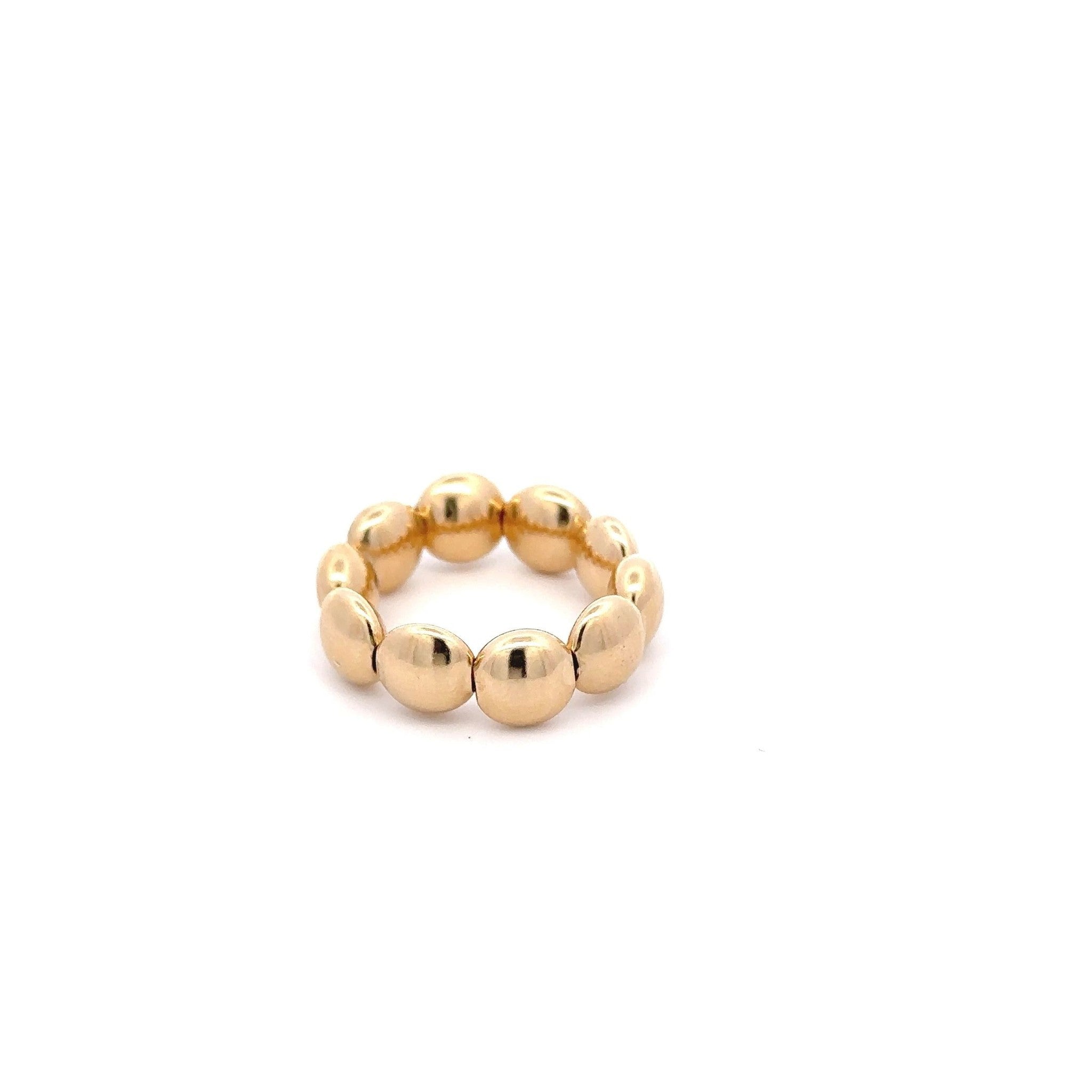 Ring basic flat gold coloured
