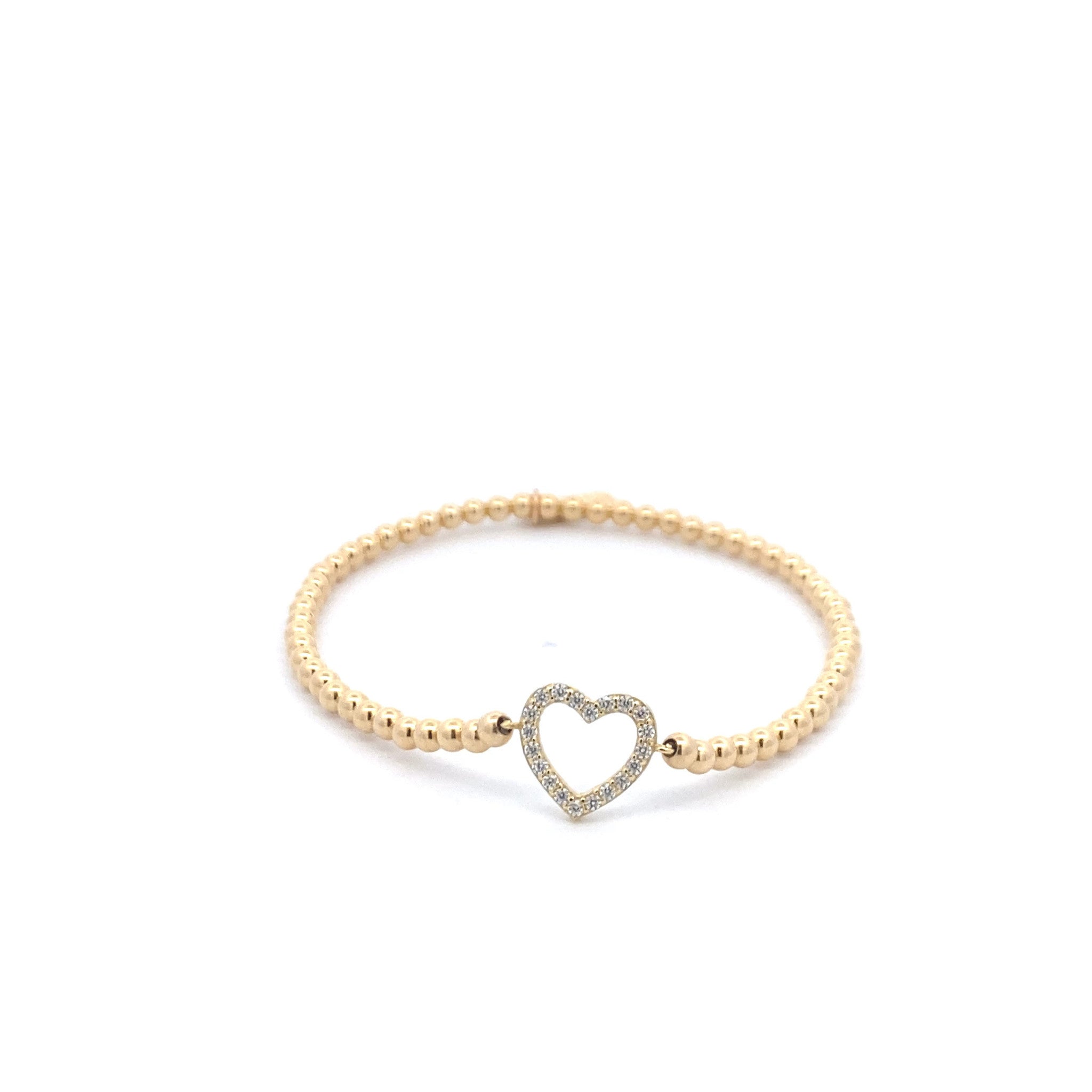 Heart cc gold coloured
