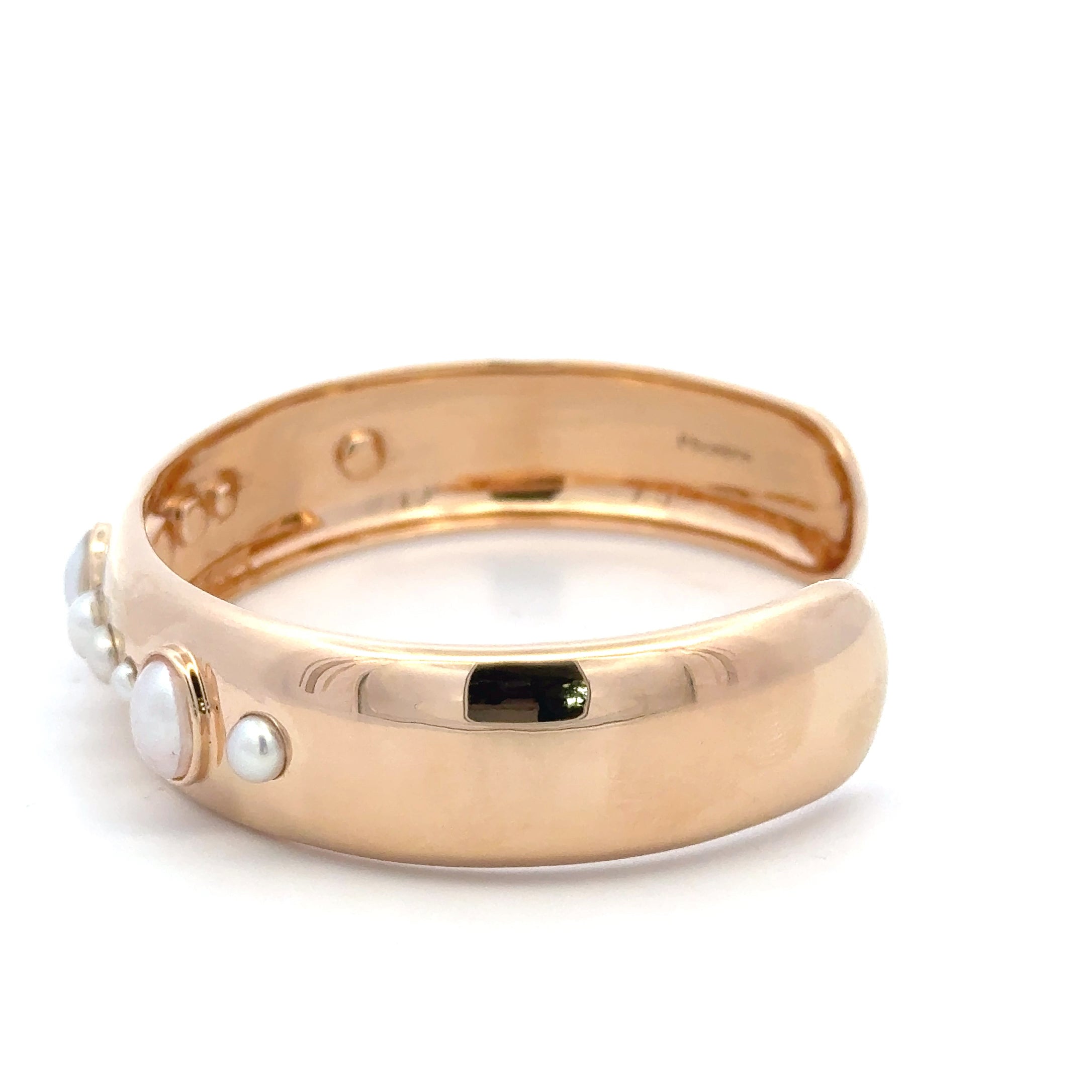 Bangle dream open pearl goldplated