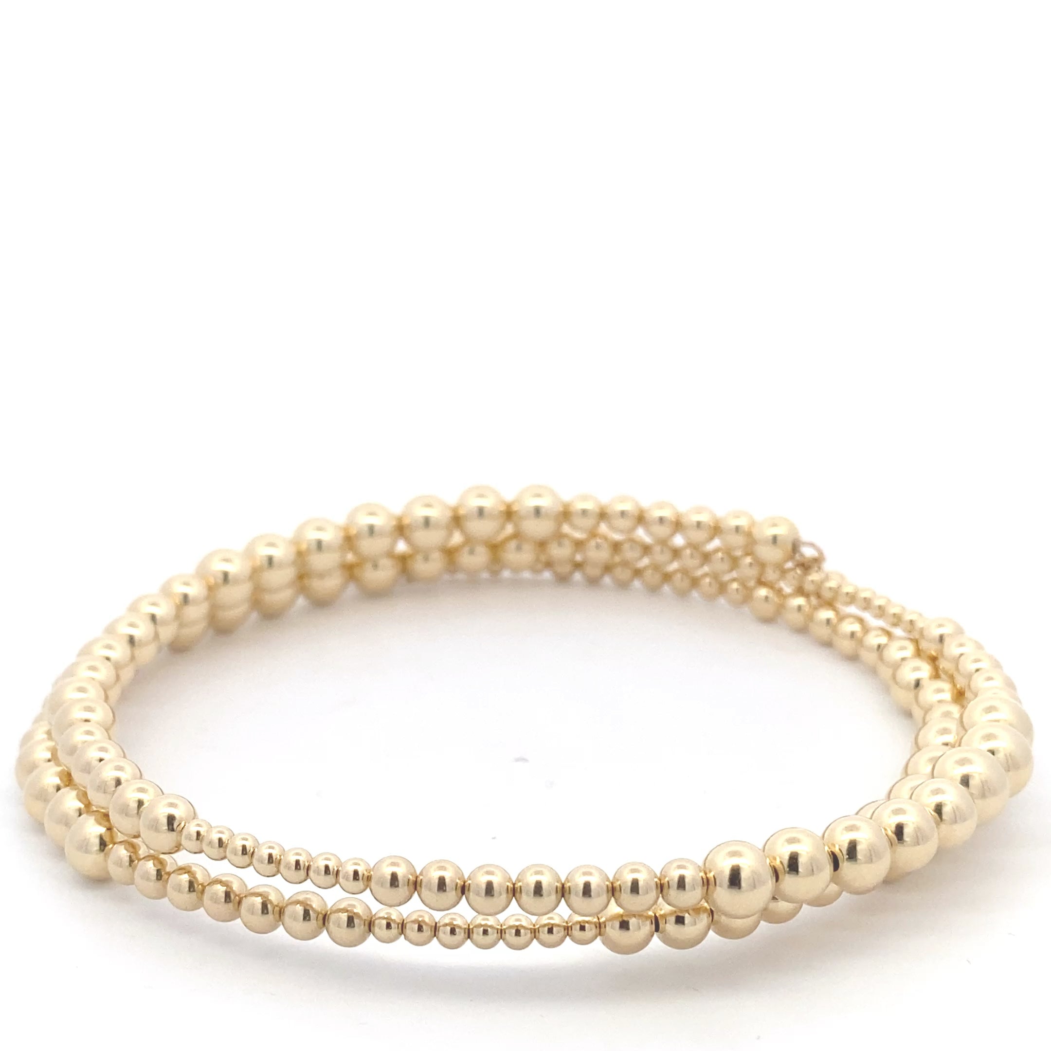 Necklace basic spiral gold coloured