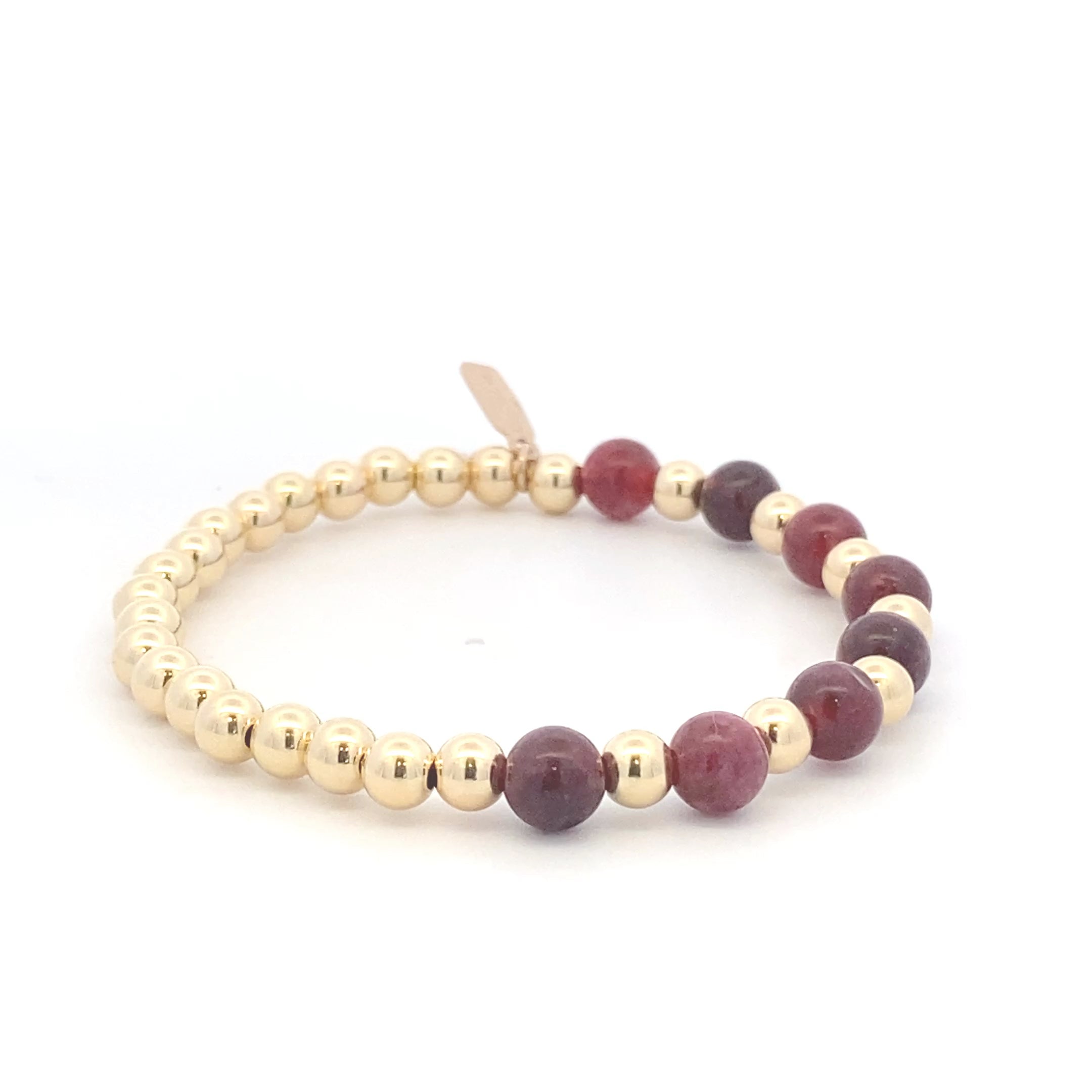 Half mix brown gold coloured