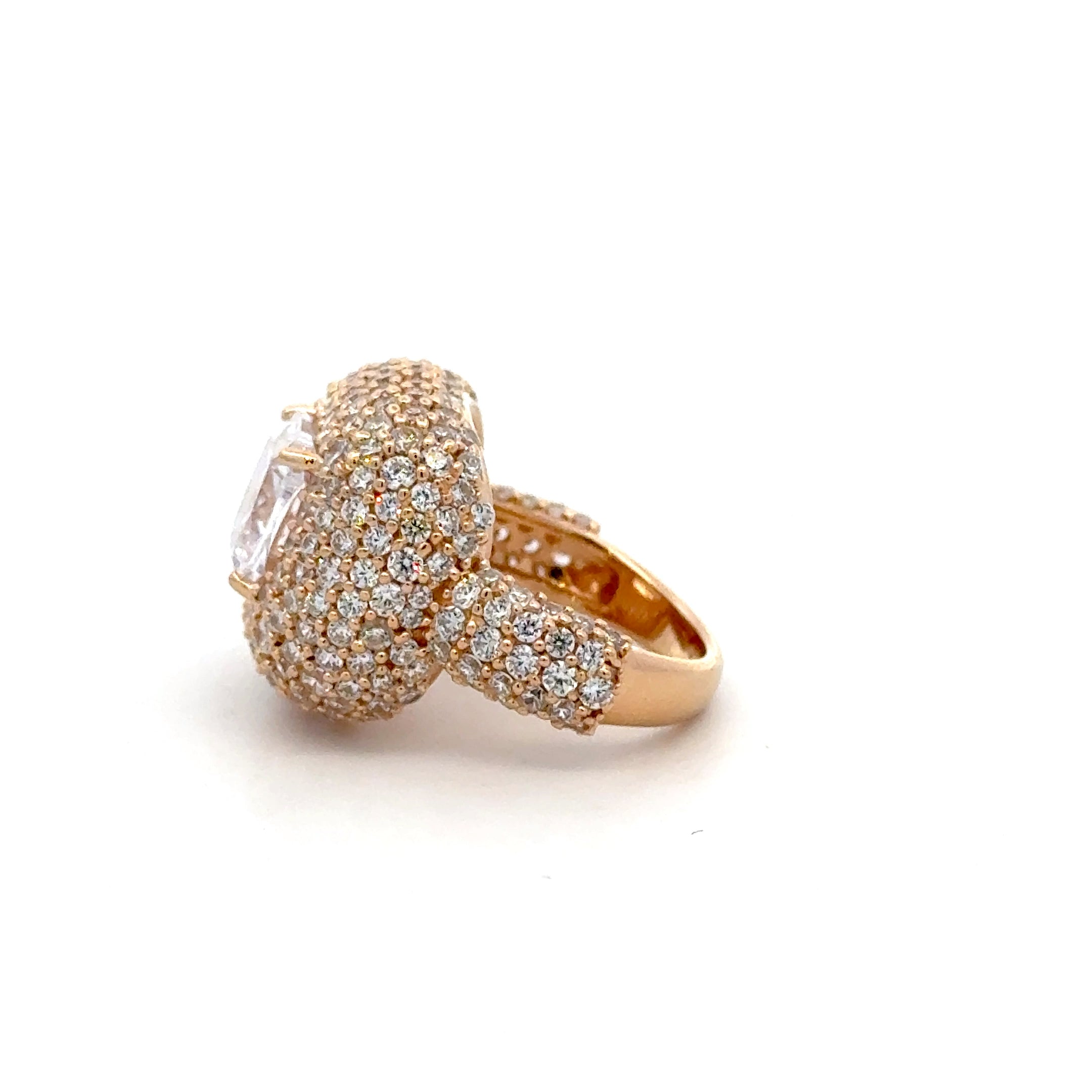 Ring Candy Clear goldplated