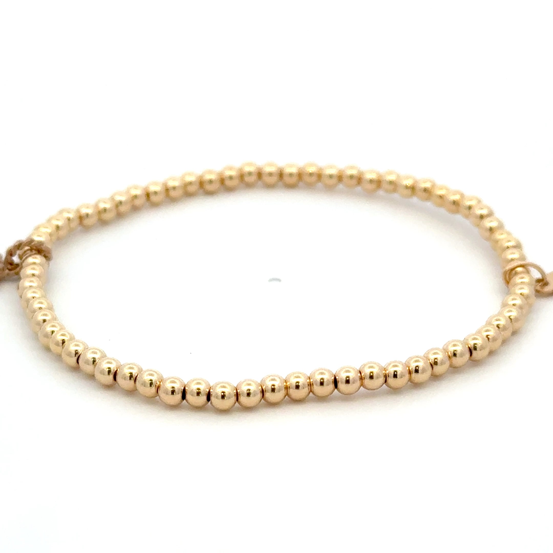 Girl hang gold coloured