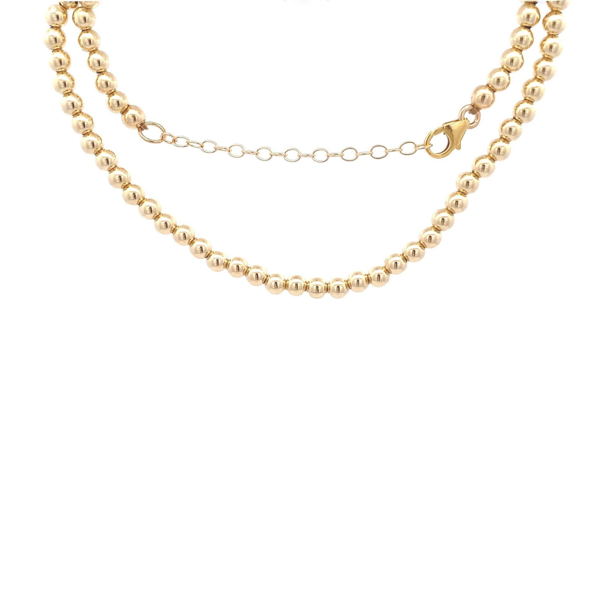 Necklace basic 4mm gold coloured