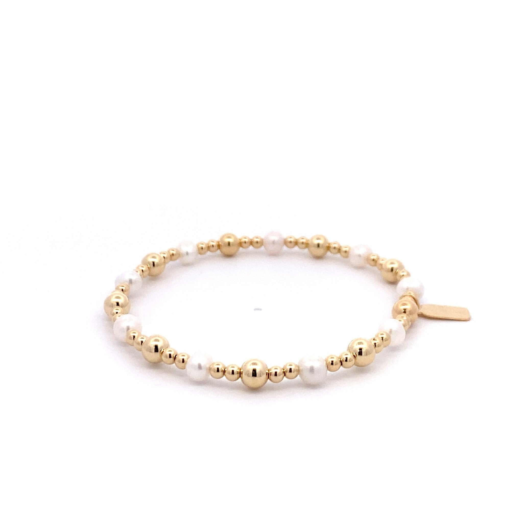 Mix pearl basic gold coloured