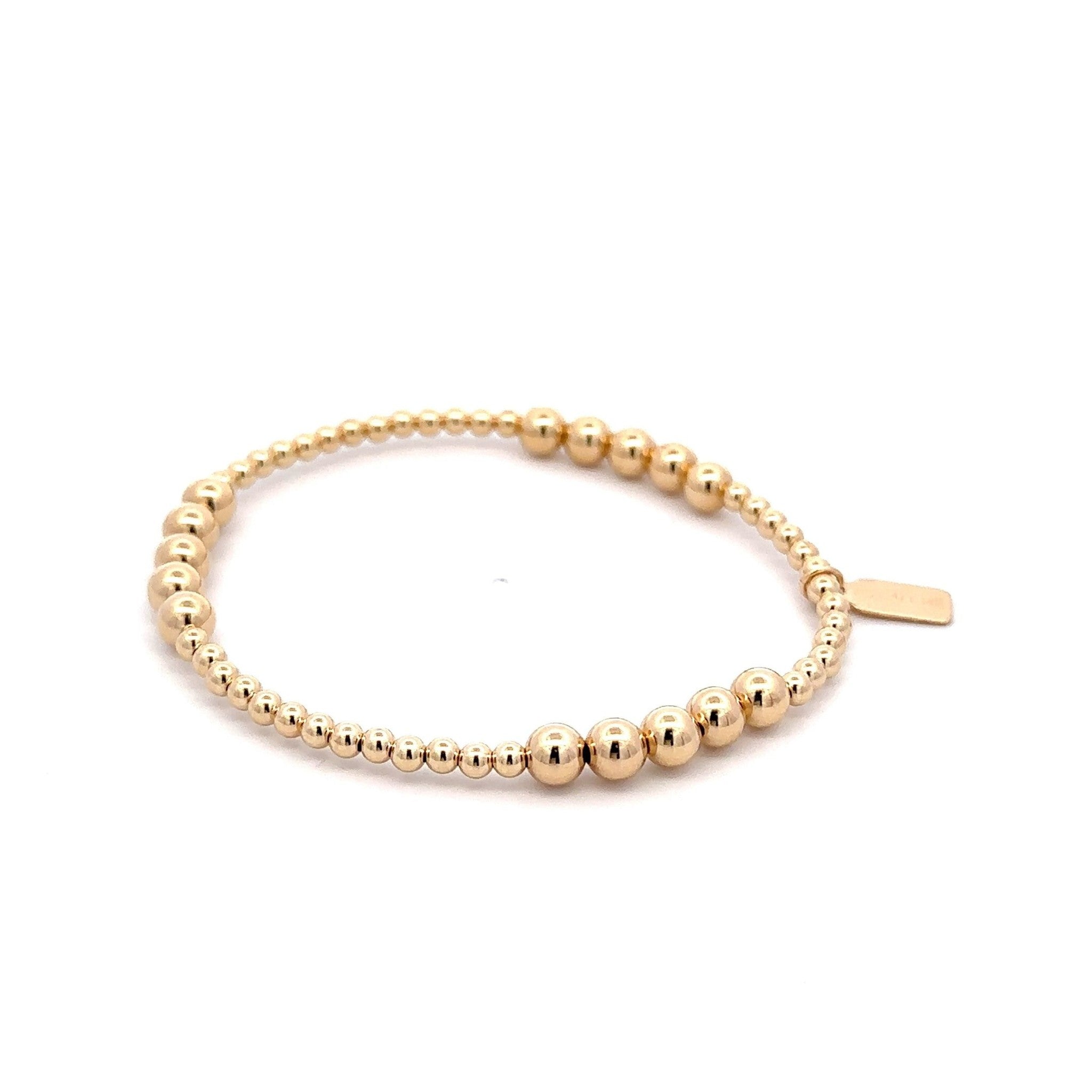 Six row gold coloured
