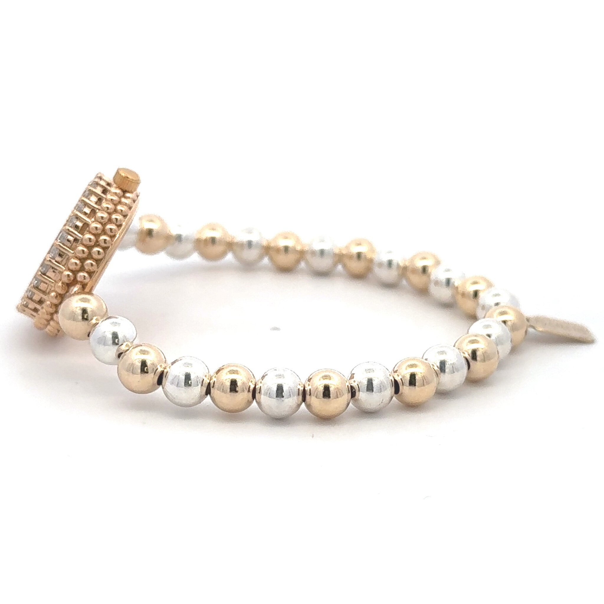 Watch gold coloured 6mm gold coloured  two tone