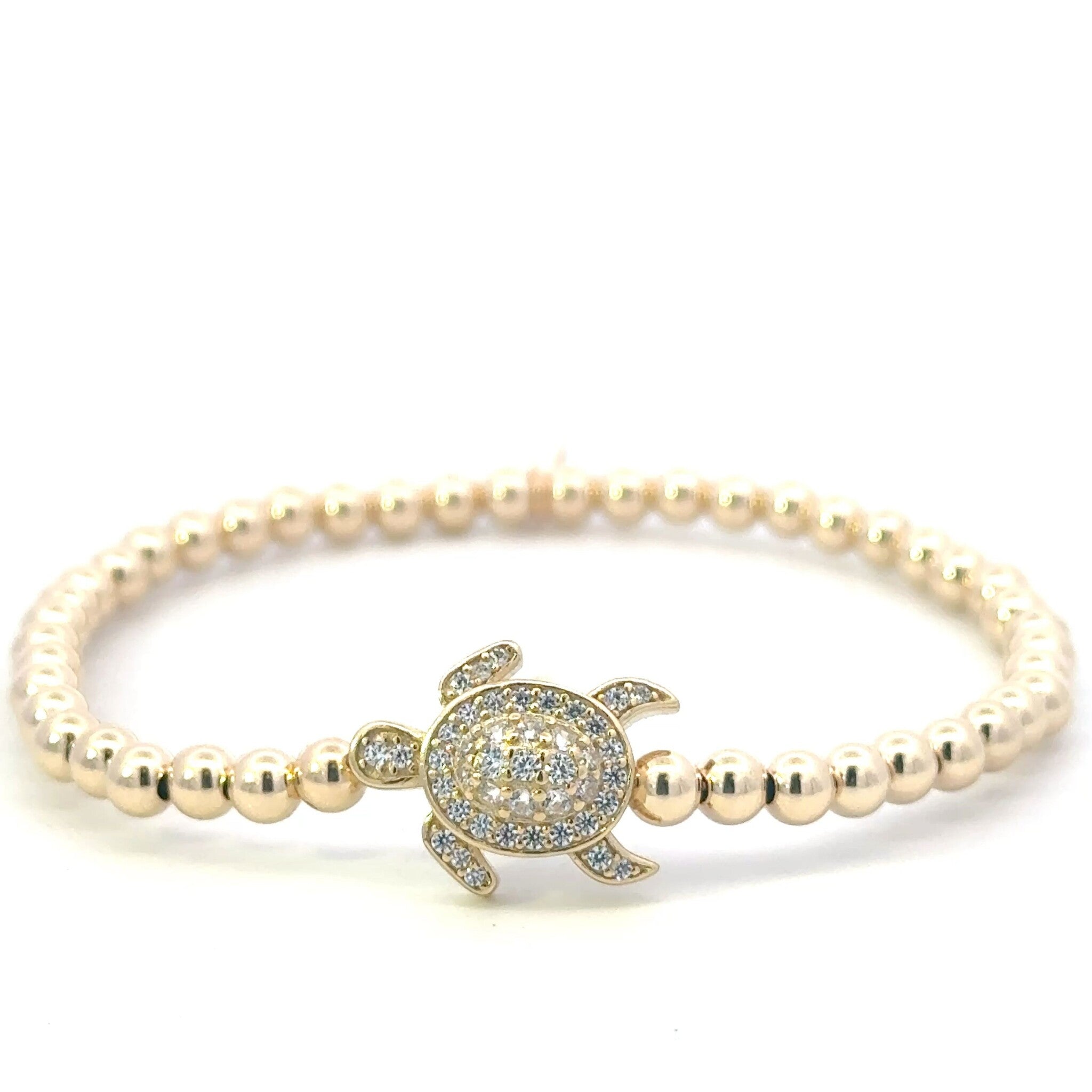 Turtle cc 4mm gold coloured
