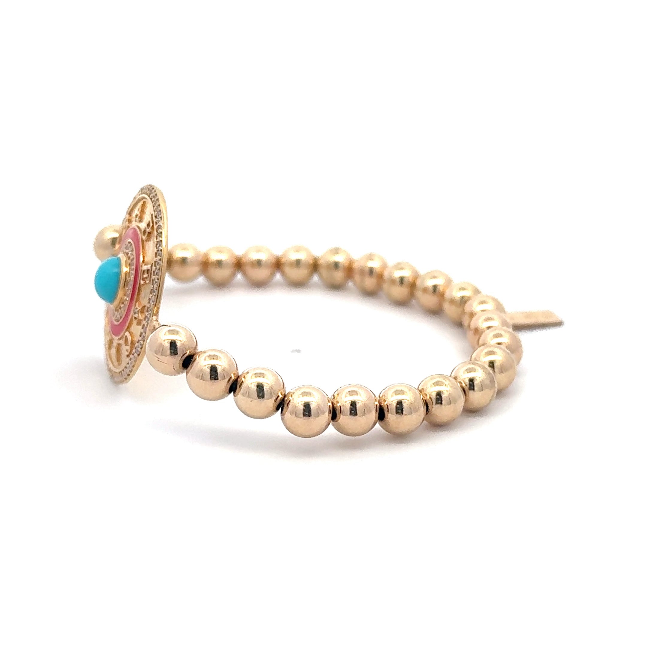 Ciao babe red turquoise gold coloured