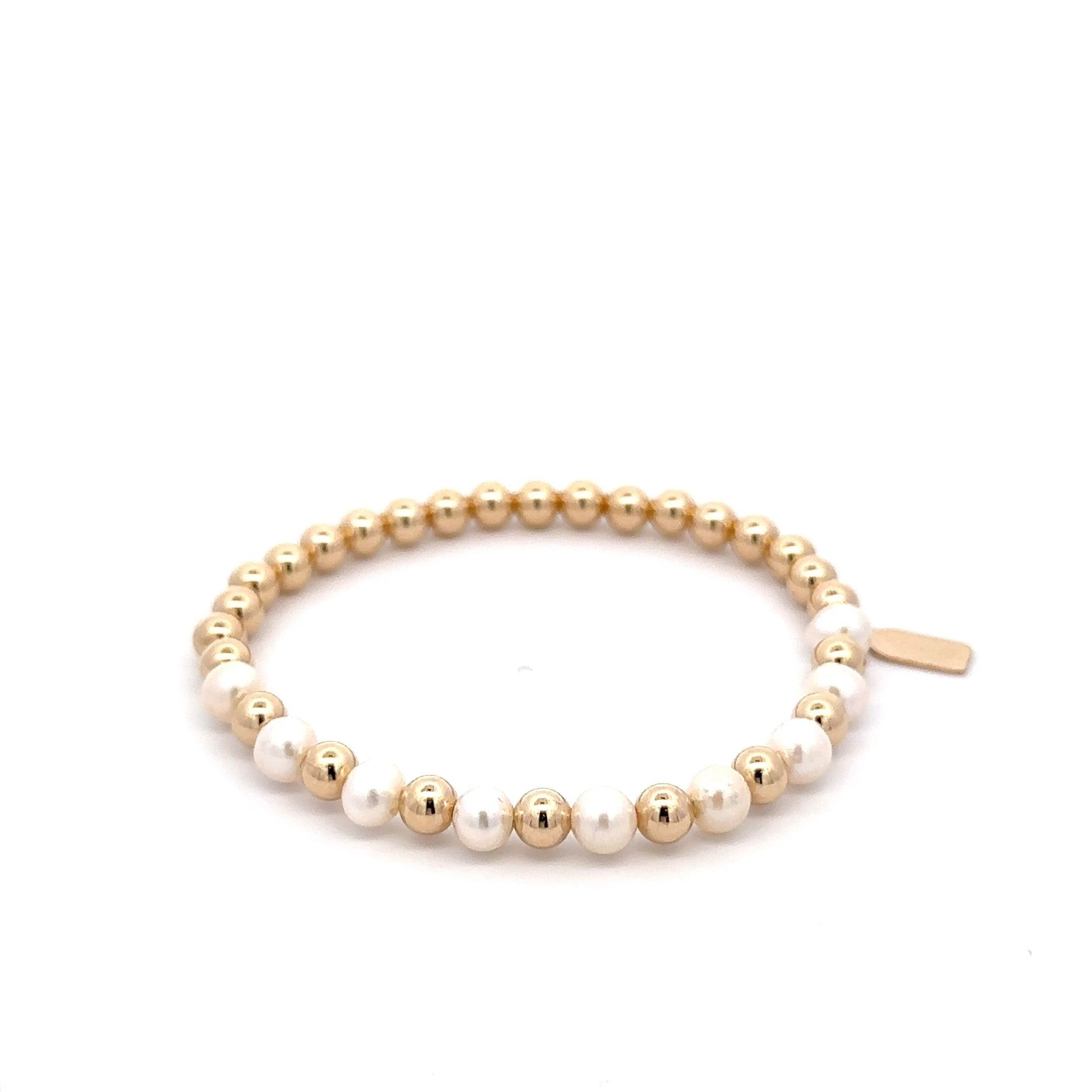 Half mix pearl gold coloured