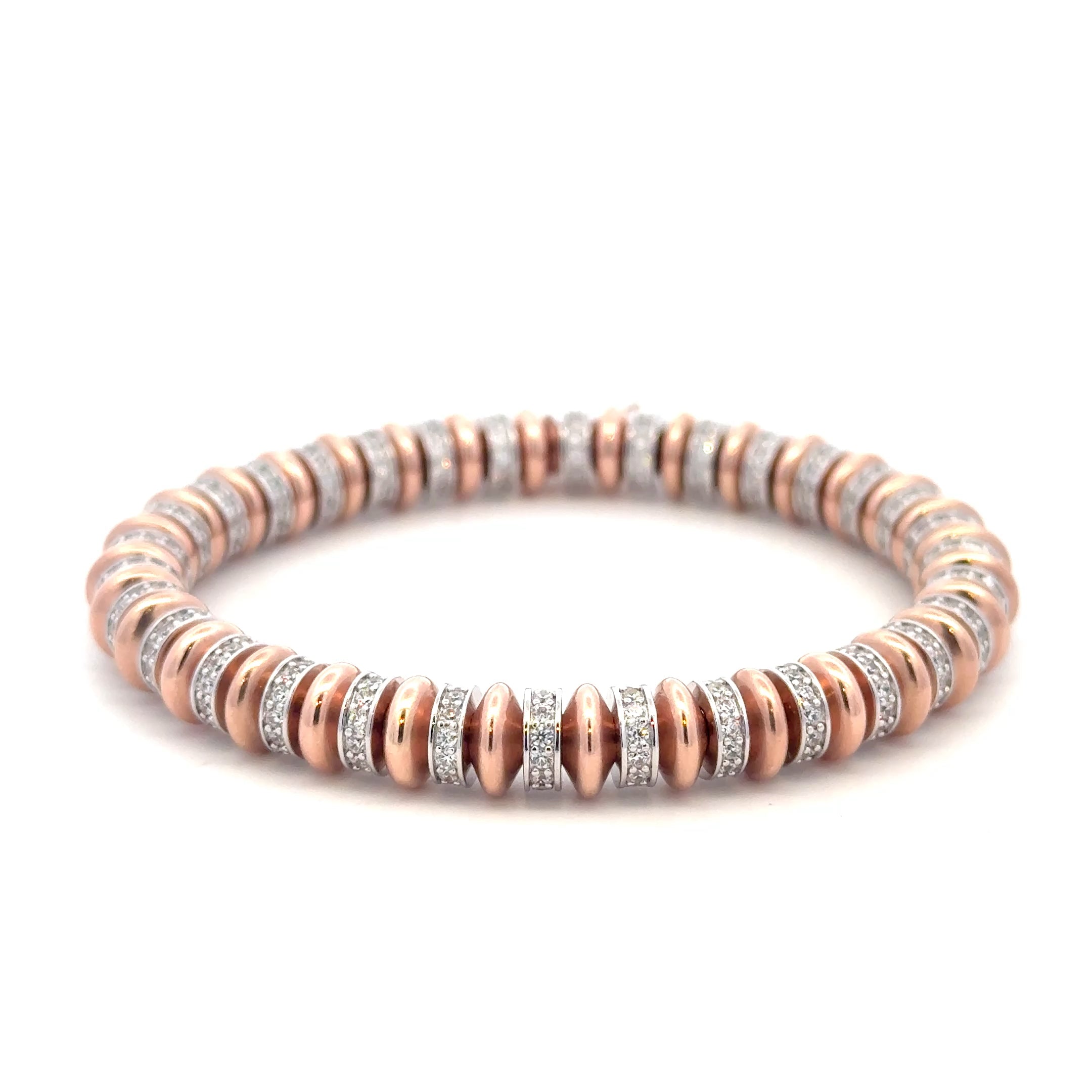 Wheel luxe silver mix rose-gold coloured