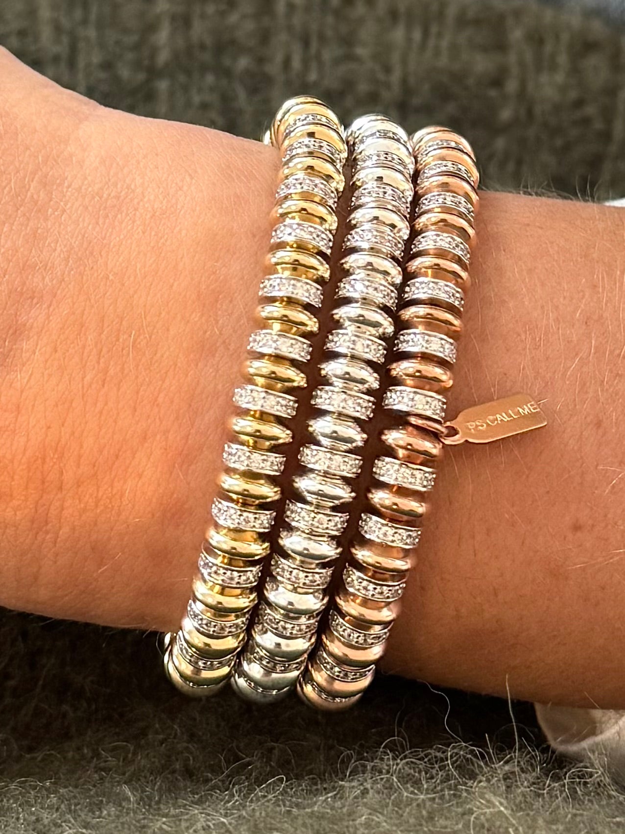 Wheel luxe silver mix gold coloured