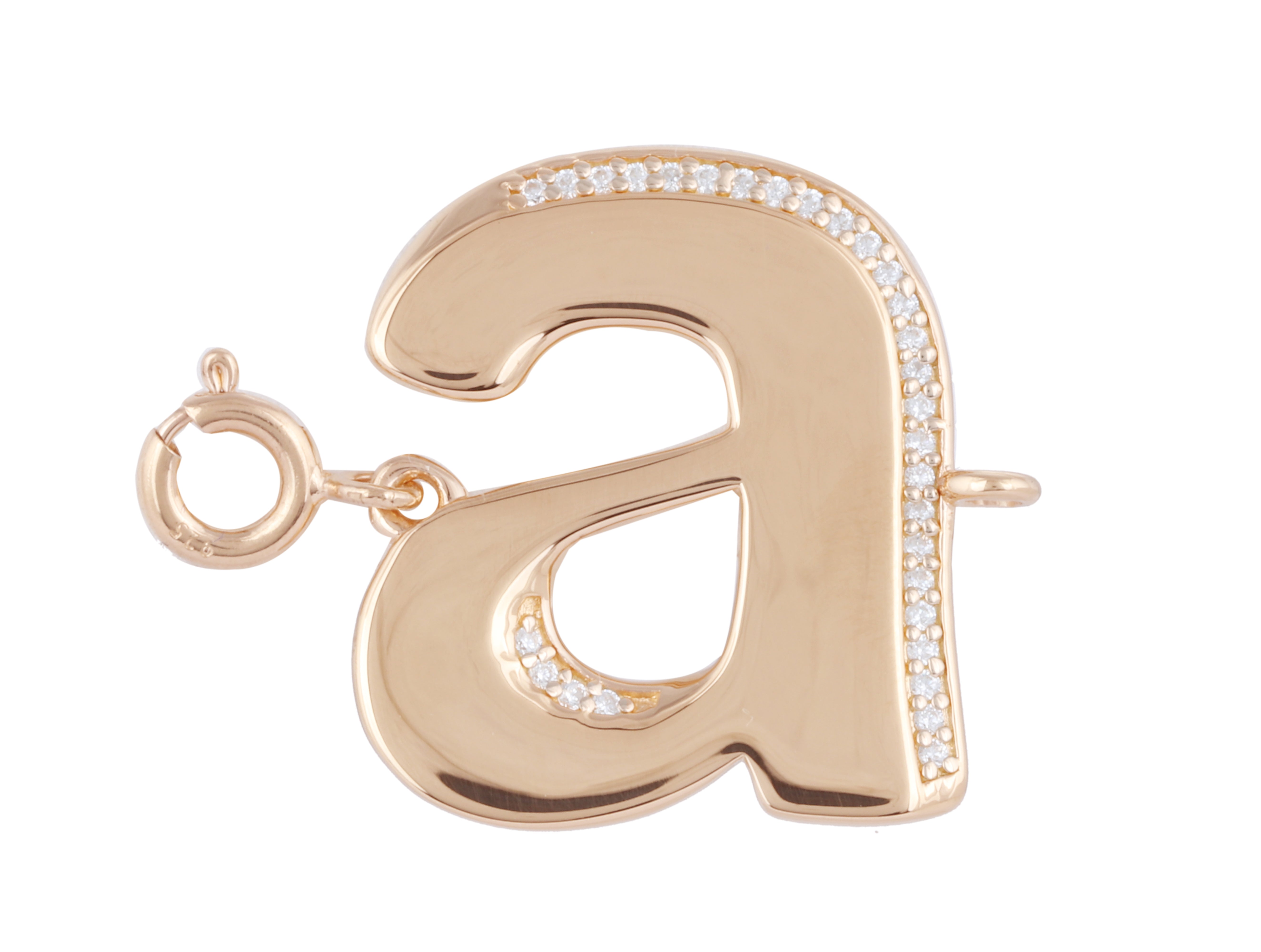 Letter connect big goldplated