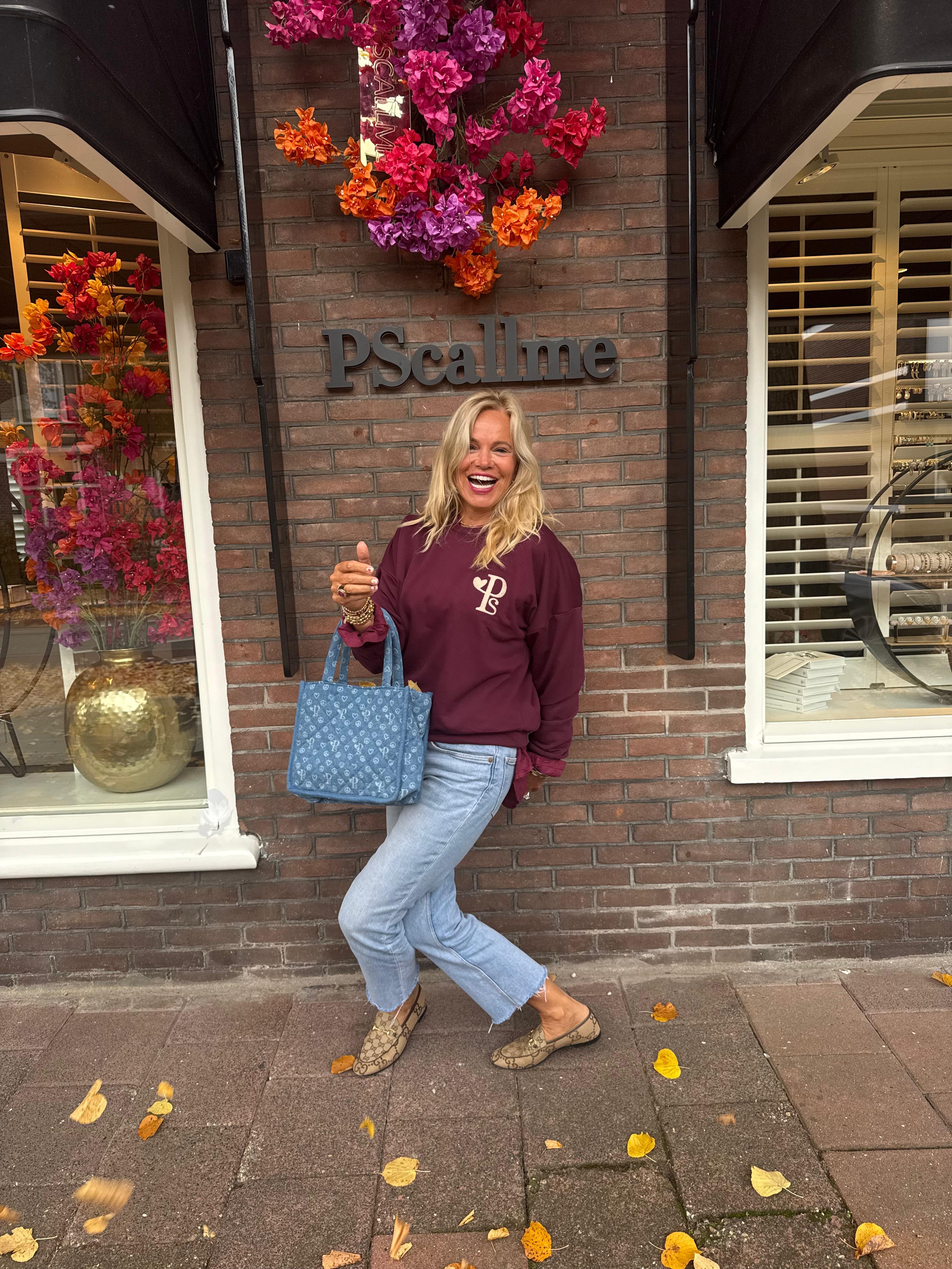 PScallme sweater burgundy