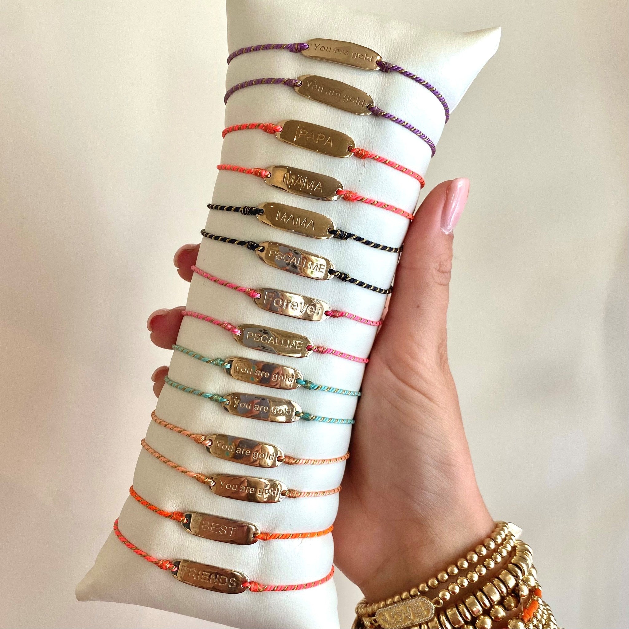 Classic bar mama pink goldplated