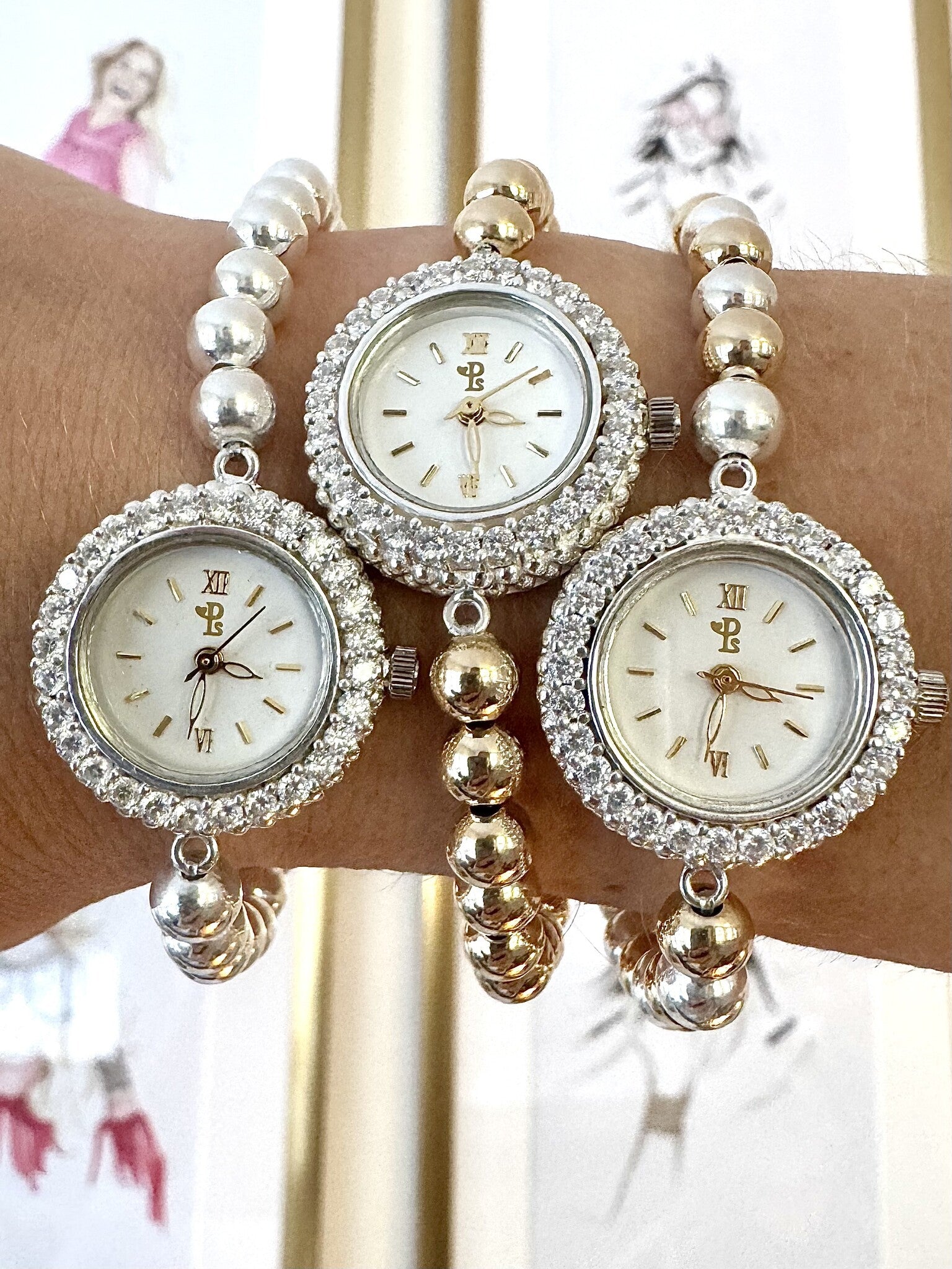 Watch silver 6mm silver